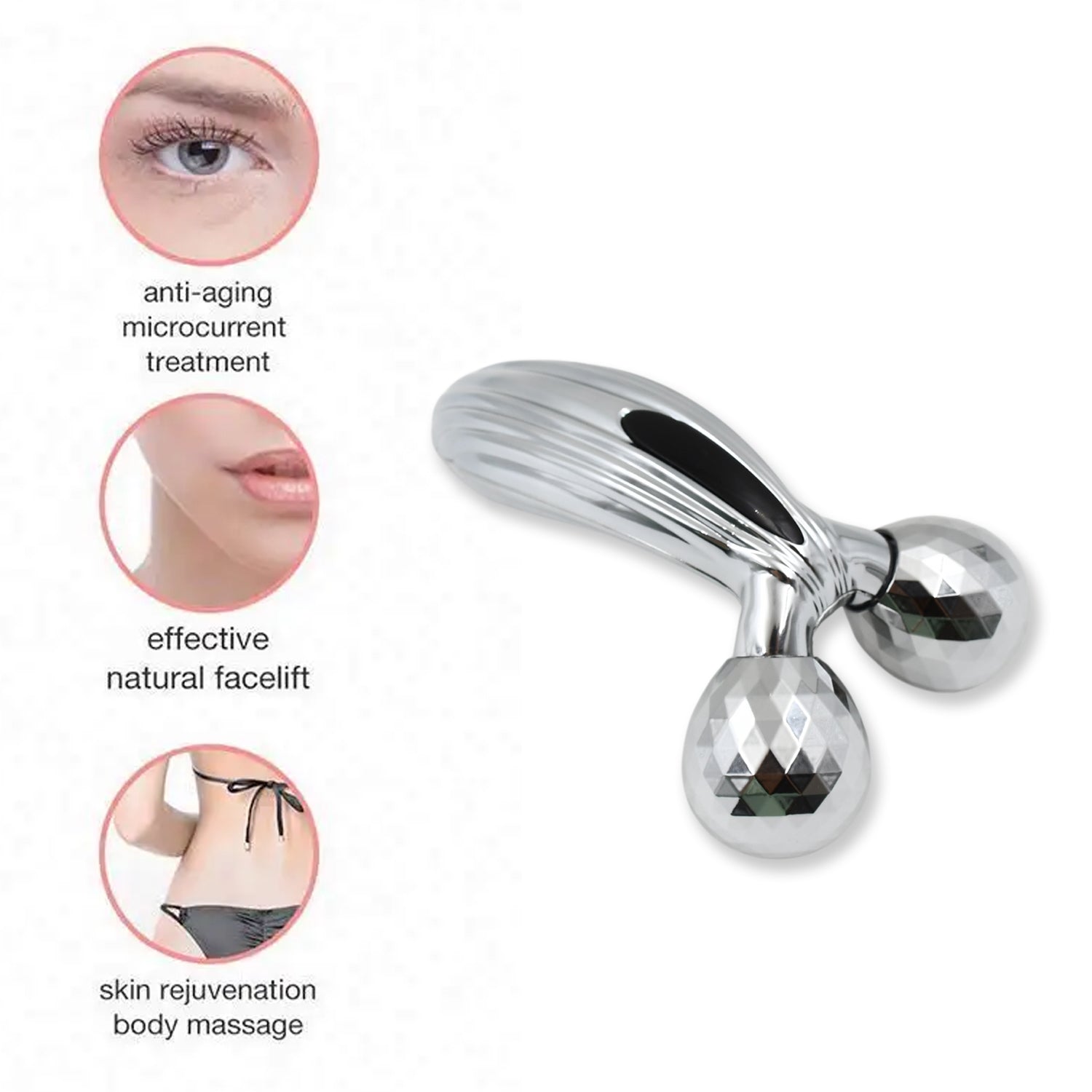3d Manual Face Roller Massager (1 Pc) 3d Manual Face Roller Massager (1 Pc)